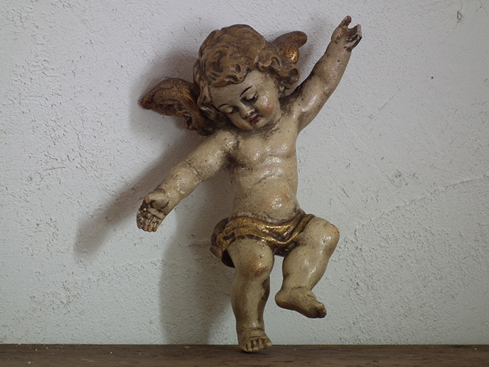 H00101 イタリアアンティーク 木彫りの天使 | MANSIKKA ...