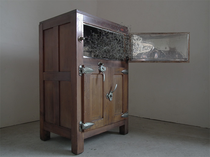 昔の木製冷蔵庫（氷の冷蔵箱） - その他